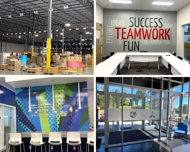 Custom signage improves traffic management while also amplifying brand image